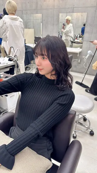 ミディアム Clore所属・うる艶ヘア♡韓国好き 透明感　shotaのヘアスタイル