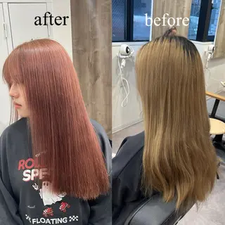 ミディアム カラー カラー&矯正スペシャ リスト宮本　伸一のヘアスタイル