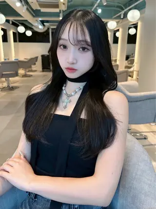 ロング カラー 𝐚𝐲𝐮𝐧𝐚 🤍のヘアスタイル