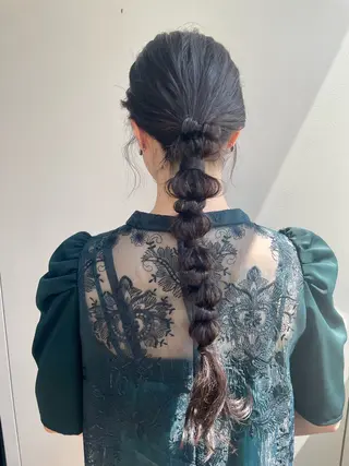 ロング ヘアアレンジ Toiro 横浜所属・🎀レイヤー/パーマ カラー/ai🎀のヘアスタイル