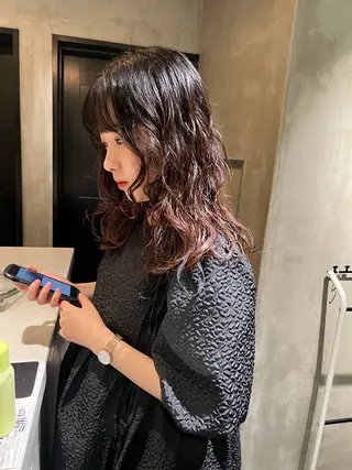 セミロング パーマ アンニュイヘア🪽 ayumiのヘアスタイル