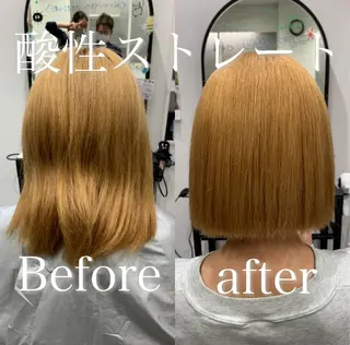 ミディアム 【酸性ストレート】 宮下和明のヘアスタイル