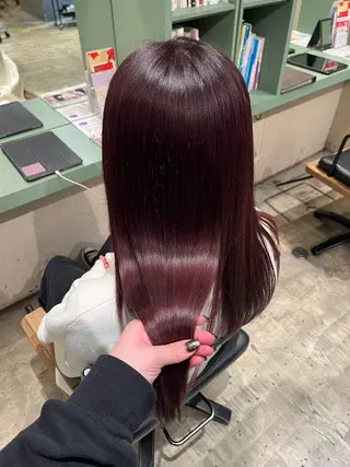 ミディアム カラー 渡邊 彩乃のヘアスタイル