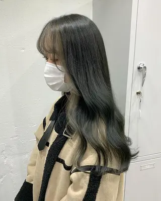 ロング カラー ヘアアレンジ SALOWIN原宿ash店所属・理想のハイトーンへ 🌙サイダサキのヘアスタイル