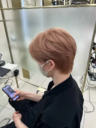 ショート カラー COA GINZA 空也/前髪/顔まわりのヘアスタイル