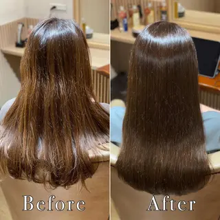 ロング カラー 髪質改善　field チカモリ　ヒカルのヘアスタイル