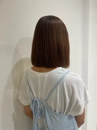 ミディアム カラー 透明感カラー🦋艶髪 イヴカ💙のヘアスタイル