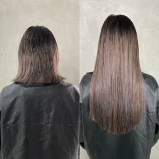 ミディアム 💎馴染むエクステ ×カラーTOMO💎のヘアスタイル