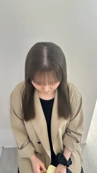 セミロング カラー REAL 心斎橋所属・ブリーチ/ベージュ/ ピンク🦋ナツミのヘアスタイル
