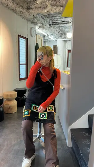 ロング カラー ヘアアレンジ デザインカラー 原宿/キシタのヘアスタイル