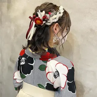 ミディアム まつパ・ヘアセット ♡Chinami♡のマツエク・マツパデザイン