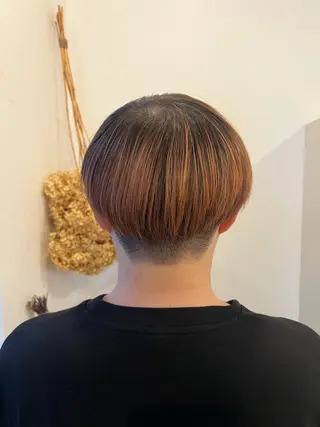 ショート 【本陣】カット モデル/朝岡 慧のヘアスタイル