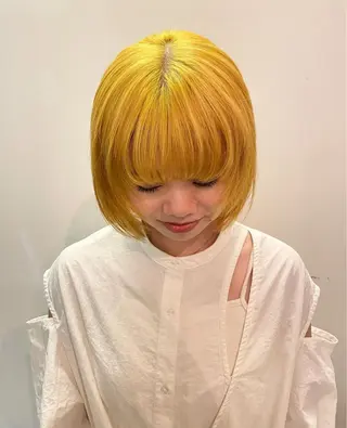 ミディアム ハイトーン/ 髪質改善/ヒロタリカのヘアスタイル