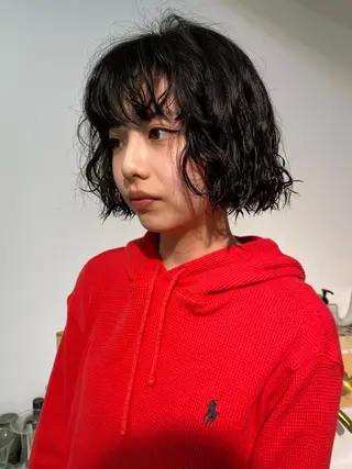 セミロング パーマ iroha/ n.w.h🎀のヘアスタイル