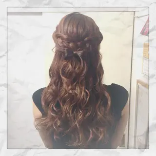 ロング ヘアアレンジ ヘアセット/着付け 𓇼 松本 夏美𓇼のヘアスタイル