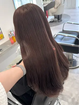 ロング カラー 平野 真央のヘアスタイル