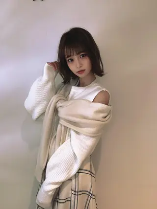 ミディアム カラー なりたいが叶う ながしまじゅんきのヘアスタイル