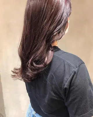 ロング カラー ヘアアレンジ 酸性縮毛矯正🧴韓国 レイヤー/髪質改善のヘアスタイル