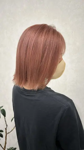 ミディアム カラー 北川 珠里のヘアスタイル