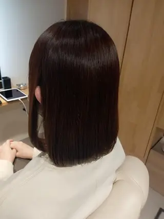 ミディアム カラー パーマ ひな ALBA🐰三鷹のヘアスタイル