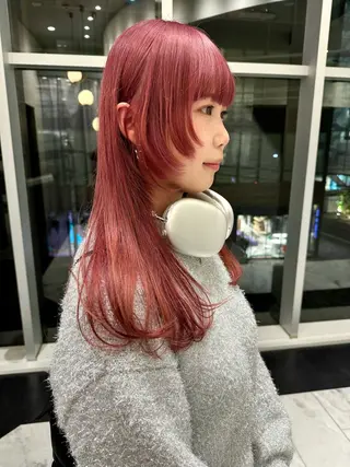 ミディアム カラー SALOWIN所属・ブリーチ🔑 ボブ✨レイヤーのヘアスタイル