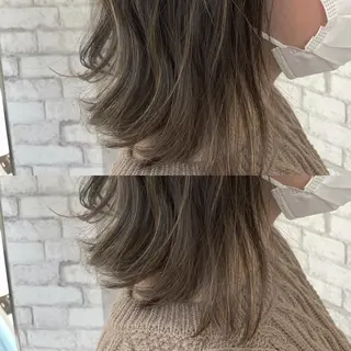 ミディアム カラー 佐野 優斗のヘアスタイル