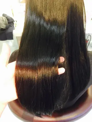 ロング カラー 髪質改善 頭身浴/ 中田のヘアスタイル