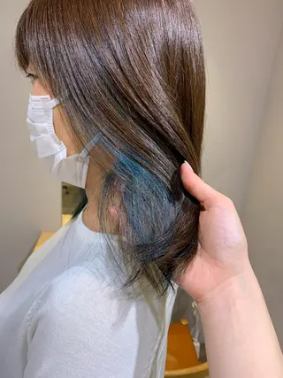 ミディアム カラー Door代官山所属・詩織/パーマ /代官山のヘアスタイル