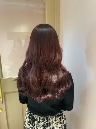 ロング マホ/日吉/髪質改善 /レイヤー/ガーリーのヘアスタイル