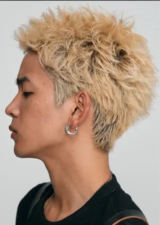 ショート パーマ メンズ fifth天神大名Ⅱ所属・fifth天神 パーマ特化/石橋航海のヘアスタイル