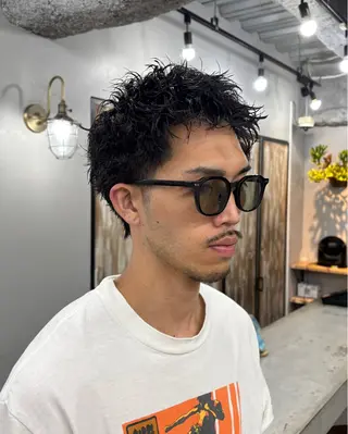 ショート パーマ メンズ 💈メンズ特化💈 テッペイのヘアスタイル