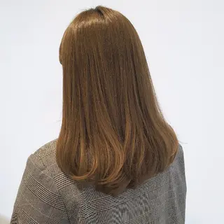 セミロング カラー 美髪⭐︎髪質改善 井上　康司のヘアスタイル