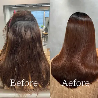 セミロング charm《銀座》 ヘアセット/縮毛矯正のヘアスタイル