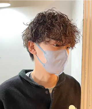 パーマ メンズ 猪原 海斗メンズパーマのヘアスタイル