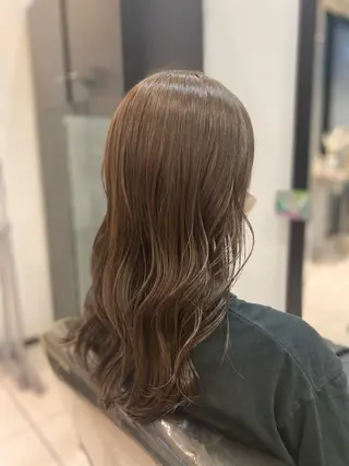 セミロング YASU🍎CUT 赤系カラー/ヘアケアのヘアスタイル