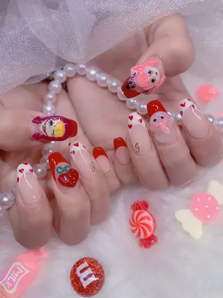 ネイル シェアサロンLei.g(レイジー)所属・3Dアートネイル💗 都築レナのネイルデザイン