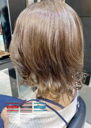 ショート カラー パーマ ヘアアレンジ メンズ キッズ ネイル マツエク・マツパ Lauburu渋谷 officialのヘアスタイル