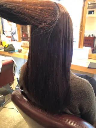 セミロング 韓国風カット/ 髪質改善 黒崎のヘアスタイル