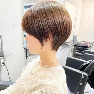 ショート カラー ショートボブ縮毛矯正 髪質改善のプロ山道潤のヘアスタイル