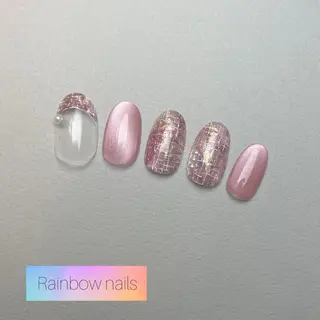 ネイル Rainbow nailsくろちゃんのネイルデザイン