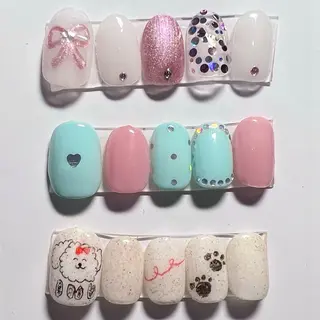 ネイル RIEKO🍒 ワンホン♡推しネイルのネイルデザイン