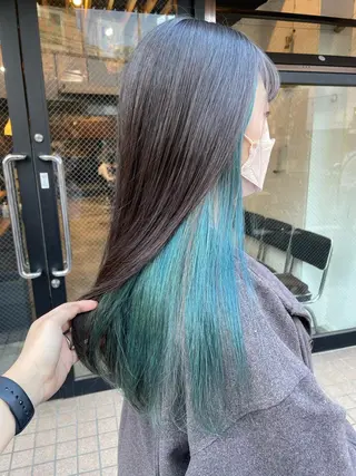 ロング カラー 🌿レイヤーボブ/パ ーマ🌿 木梨健太のヘアスタイル