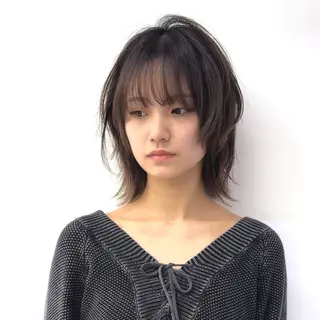 ミディアム レイヤーカット/ 堀匠吾のヘアスタイル