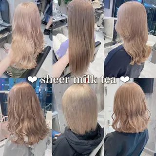 ミディアム カラー ヘアアレンジ メンズ キッズ お悩み解決美容師 💐AMIのヘアスタイル