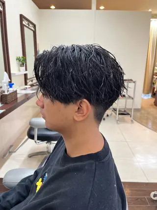 ショート パーマ メンズ AROH men's cut&men's perm 船橋店所属・🧊メンズ特化🧊 高木航希のヘアスタイル