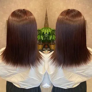 セミロング カラー tocca 💜石田愛結💜のヘアスタイル