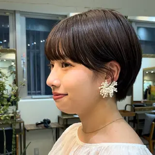 ショート 清野　花音 ／透明感カラー⟡.·のヘアスタイル