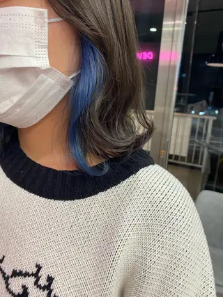 ミディアム カラー 🕶️佐藤 海李🐏のヘアスタイル