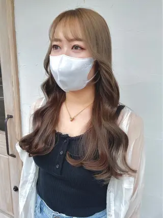 ロング カラー 宮城 ほのかのヘアスタイル