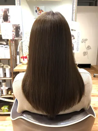 セミロング カラー 青野 文香のヘアスタイル